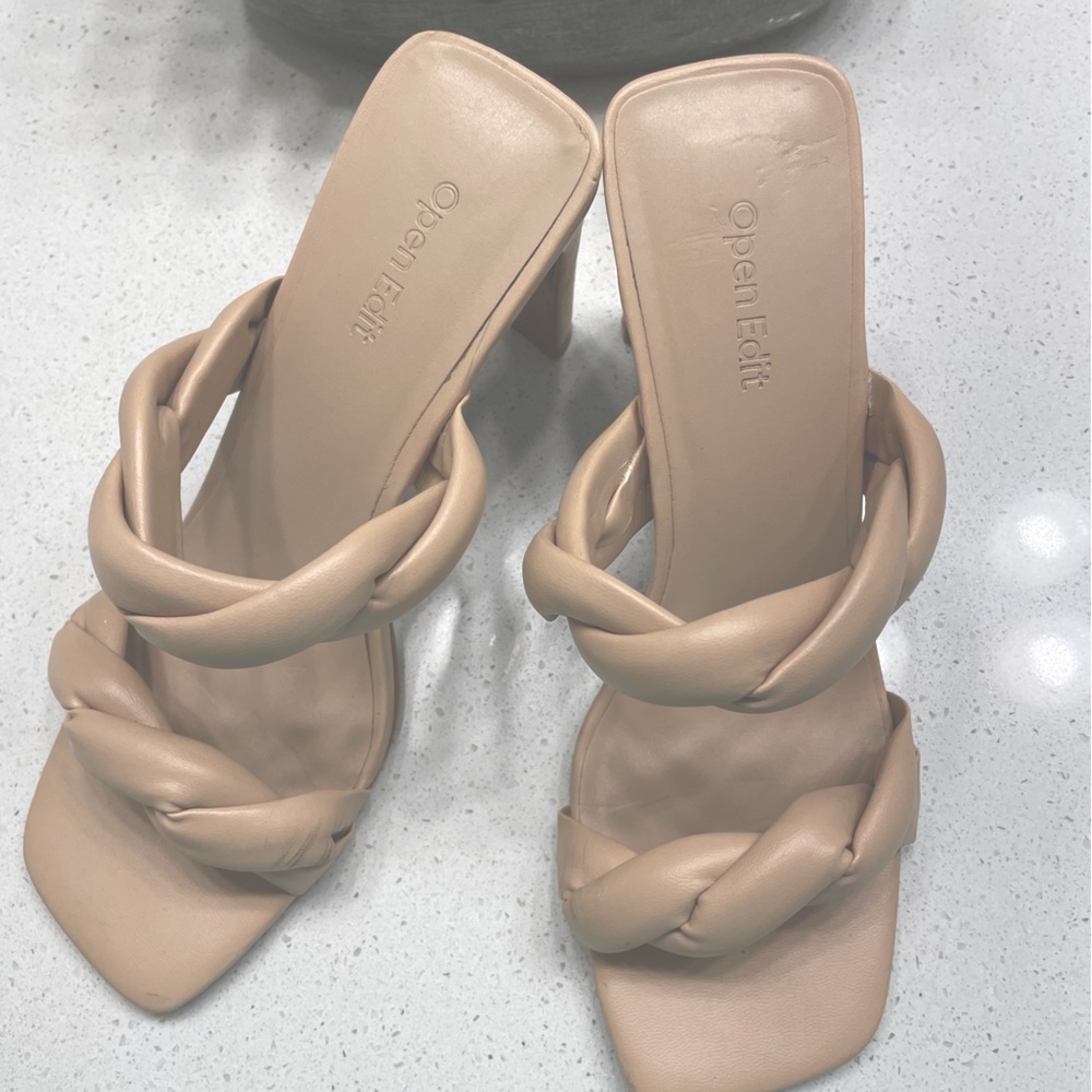 Open Edit Luca Twist Sandals (6.5, Fits like a 6)